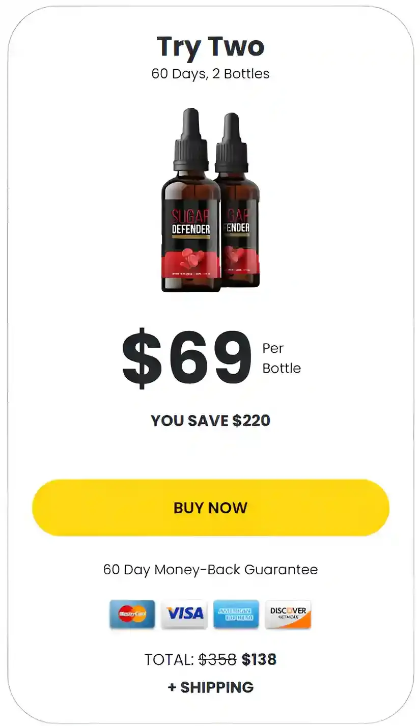 Sugar Defender buy now 2 bottle